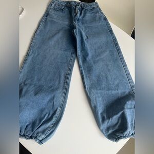 SHEIN Balloon Style Blue Denim Pants